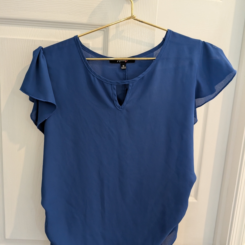 Elegant Blue Women's Top